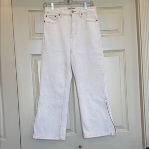 Lucky Brand Off White Women's High-Rise Jeans Side Slit on leg Stitching  8 29